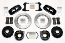 Wilwood 2005-2014 Mustang AERO4 14" Rear Big Brake Kit Black Slotted