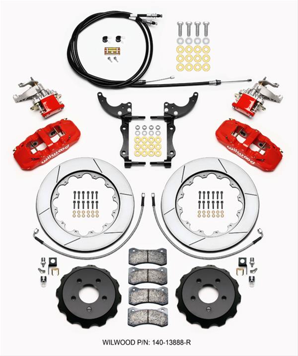 Wilwood 2015-2022 Mustang AERO4 14" Rear Big Brake Kit