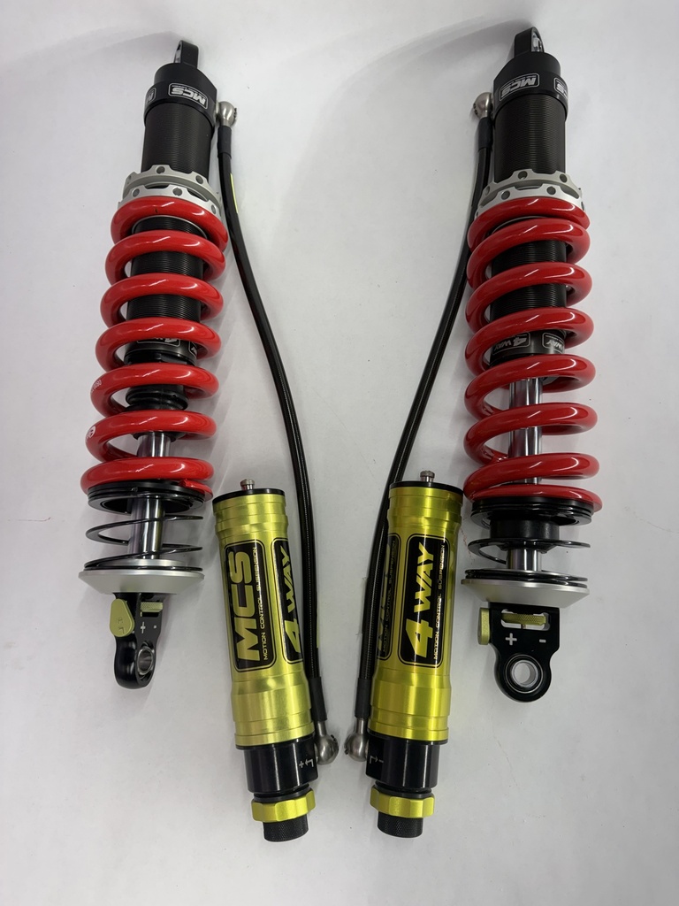 MCS 1964-2025 Mustang 4-Way Coilover System With Remote Reservoirs - Front Only