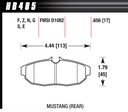 Hawk 2005-2014 Mustang HP Plus Rear Brake Pads