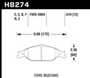 Hawk 1999-2004 Mustang HPS 5.0 Front Brake Pads