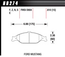 Hawk 1999-2004 Mustang HP Plus Front Brake Pads