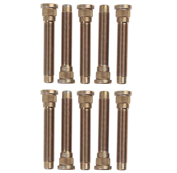 Wheel Studs, Press-In, 1/2-20 in. Right Hand Thread, Ford, Mustang, 05- later, Rear, .615 knurl,  Set of 5,