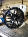 Wheel, Jongbloed, 700 Series Mustang 18x10.5 48mm offset, black, each