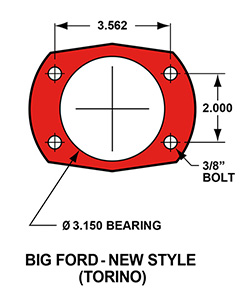 Wilwood Forged Narrow Superlite 4R Big Brake Rear Parking Brake Kit 12.88 9" ends with 2.5 offset