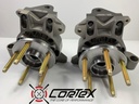 CorteX 2005-2014 Mustang Double A-Arm SLA Front Suspension System with modified 11-14 OEM S197 Spindles