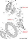 Wilwood 2015 + 15 inch AERO6 Big Brake Front Brake Kit (Race)