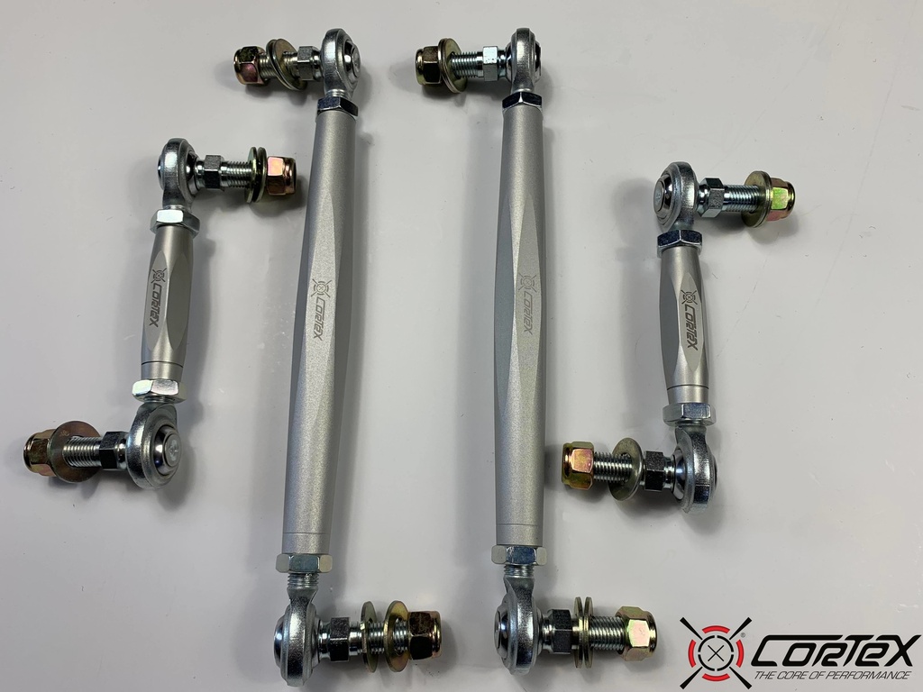CorteX 2015-2024 Mustang Front and Rear Adjustable Anti-roll Bar Links Set