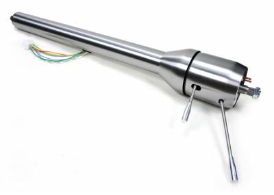 64-66 Mustang Tilt Steering Column.  Paintable Steel.  Rack Applications