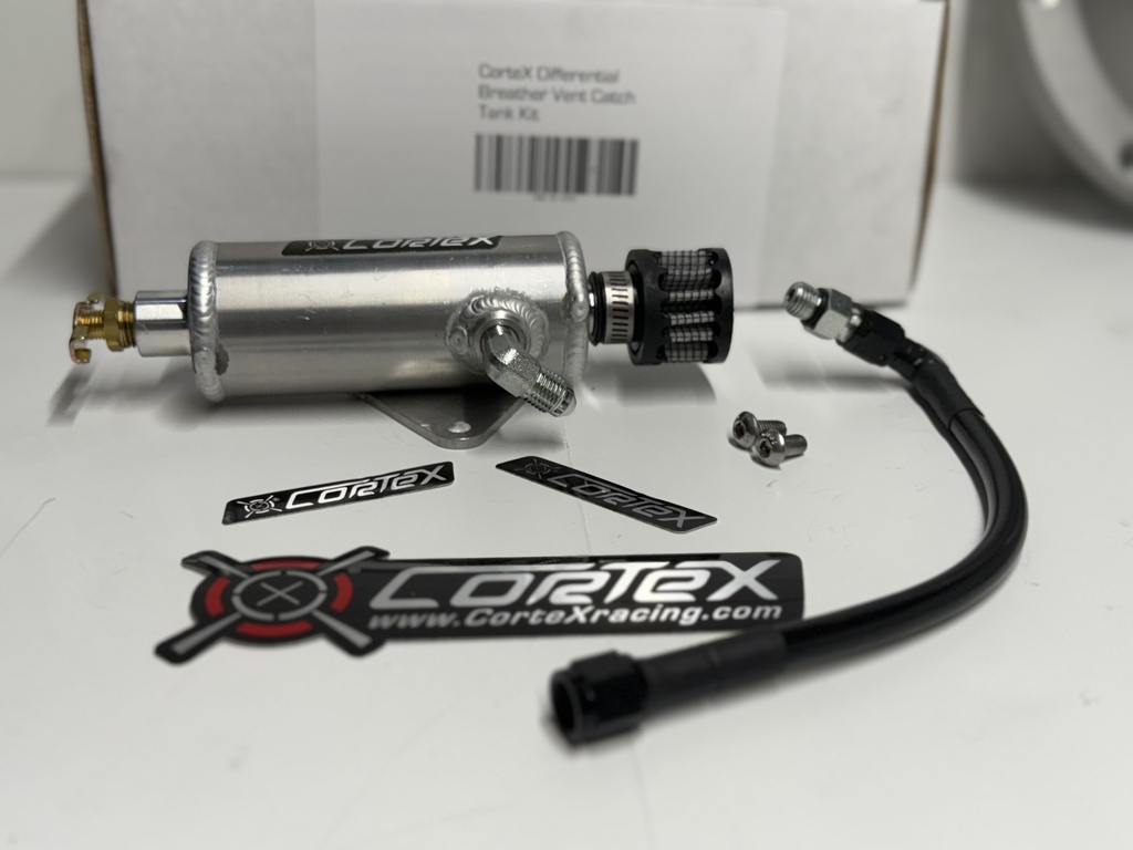 CorteX Differential Breather Vent Catch Tank Kit - For Mustang W/ CorteX Watts Link