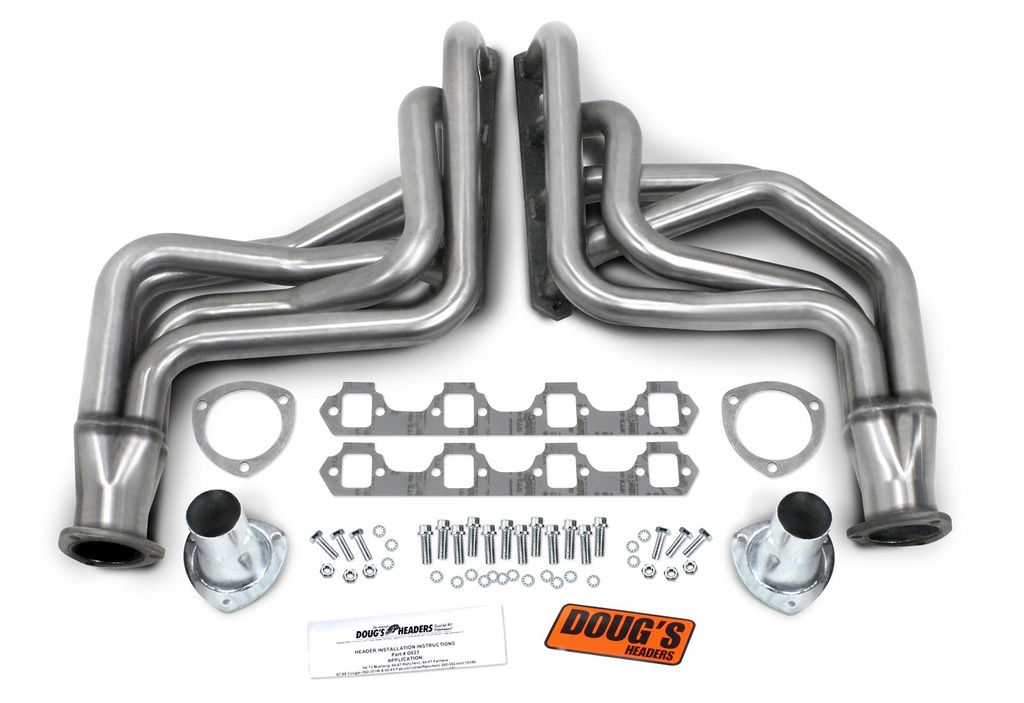 Doug's Headers 1 3/4" Tube Full Length Header, Stainless, Ford Mustang 64-73 Fairlane 66-67 Falcon 60-65 Cougar 67-68 SBF 260-351W, Falcon 60-65 260-302W, CorteX Suspension