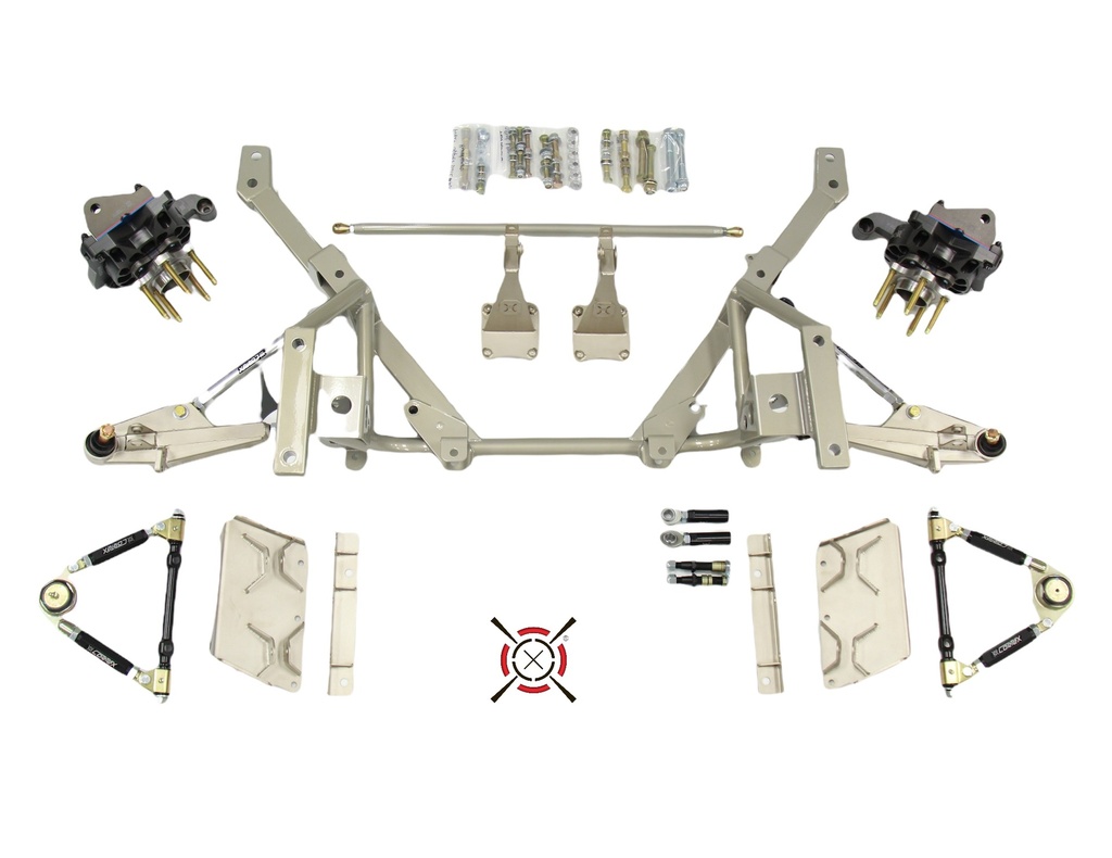 CorteX 2005-2014 Mustang Double A-Arm SLA Front Suspension System with Street Radial X Spindles