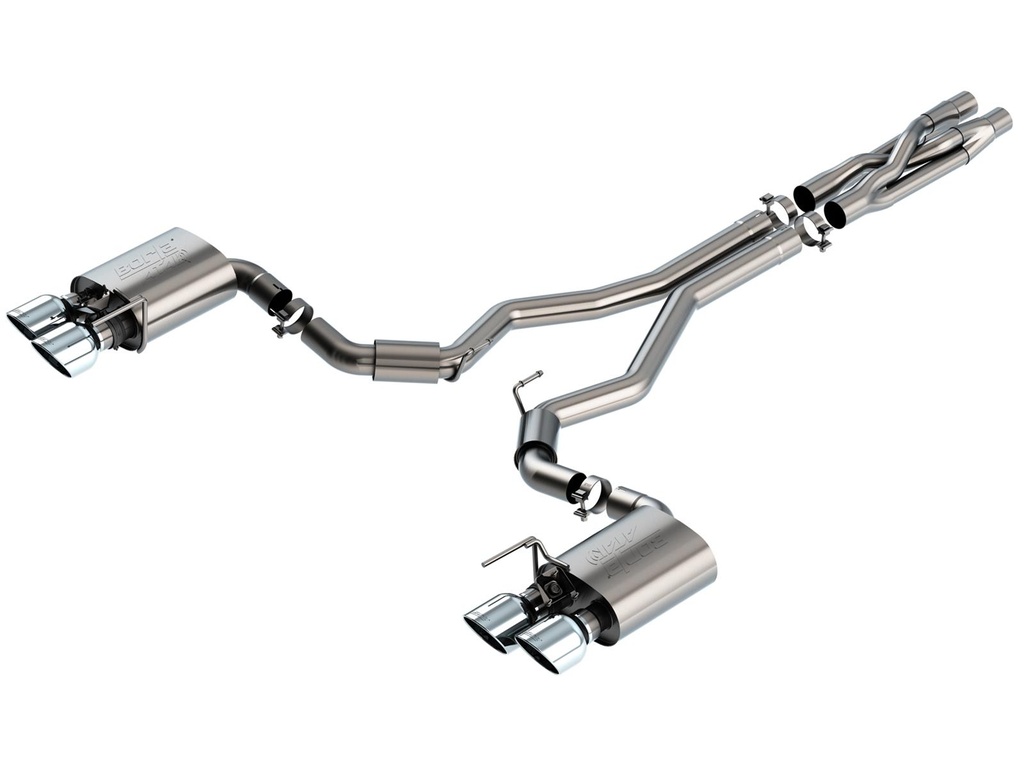 Borla 2020+ GT500 ATAK Cat-Back Exhaust - Chrome Tips