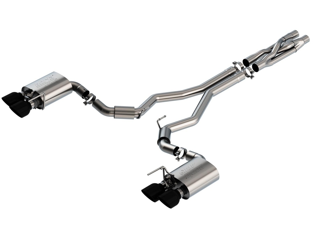 Borla 2020+ GT500 ATAK Cat-Back Exhaust - Black Tips