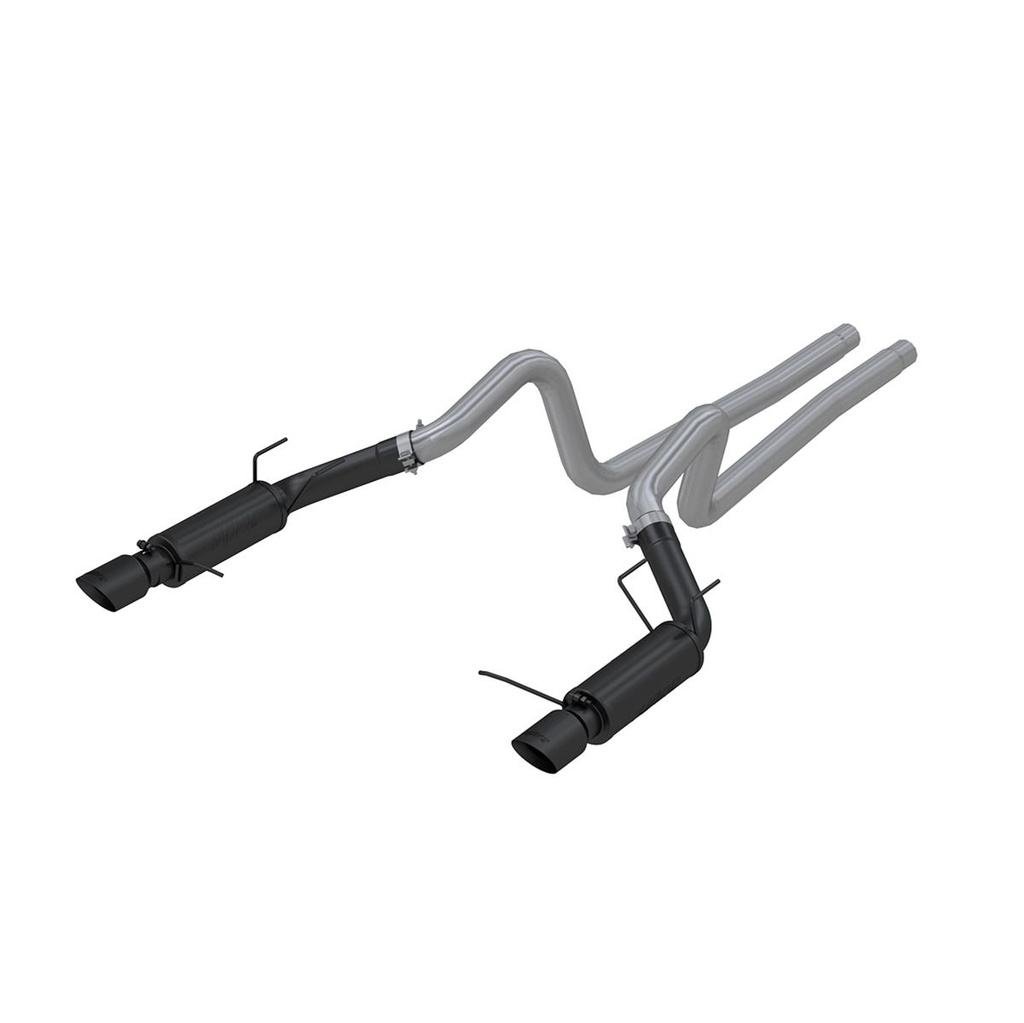 MBRP 2011-2014 Mustang GT Black Series Race Cat-Back Exhaust