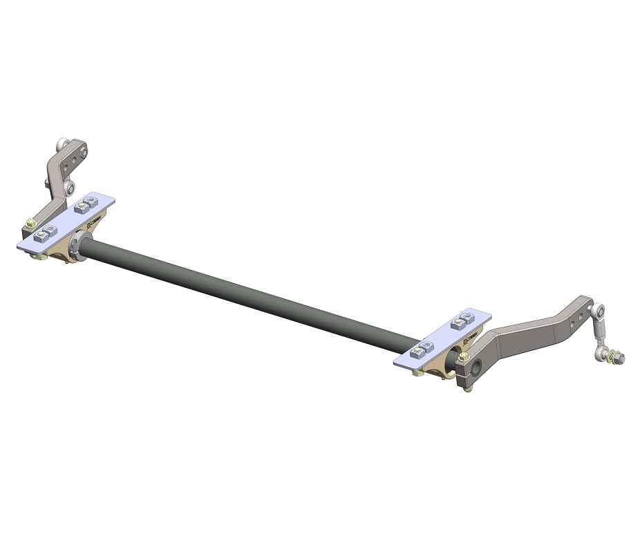 Anti roll bar system, builder kit, splined, adjustable, specify length of splined bar