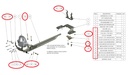 Hardware kit, Torque Arm, 2005-2014 Mustang S197