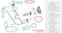 Hardware kit, watts link assembly, includes all bracket bolts and also rod end for brace