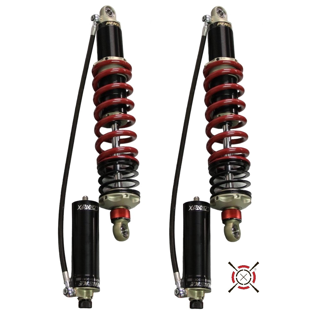[SHK-20-1000-8760] CorteX 1979-2004 Mustang Xtreme-Grip™ Penske Triple Adjustable Coilover System With Remote Reservoirs - Rear Only, Non-IRS