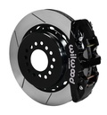 Wilwood 2005-2014 Mustang AERO4 14" Rear Big Brake Kit Black Slotted