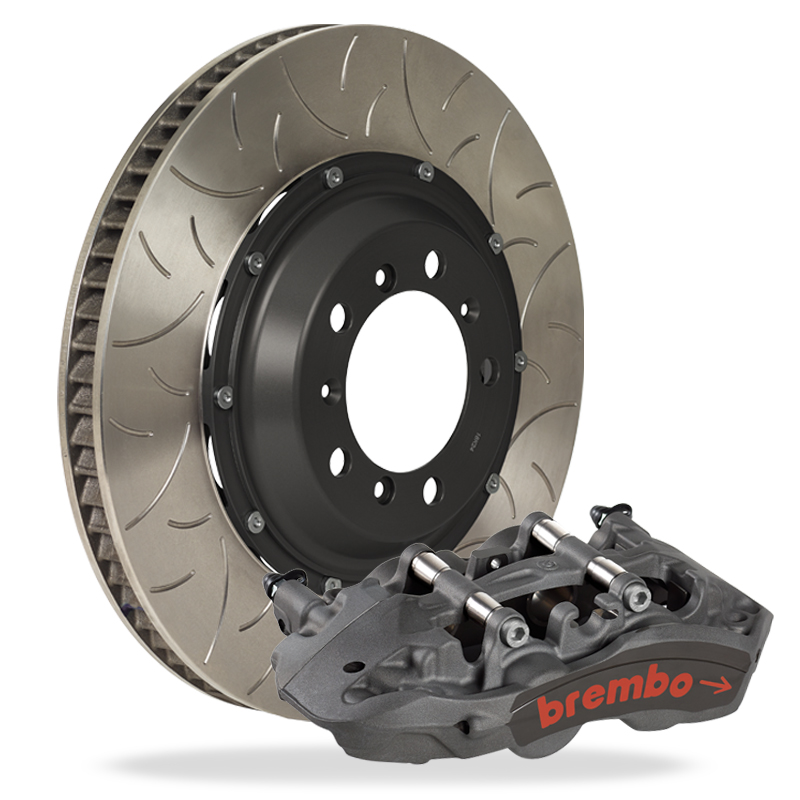 Brembo CorteX Brake Package For Cambered Floater Rear Axle, FF4 Pista Calipers, 328x28 Rotors