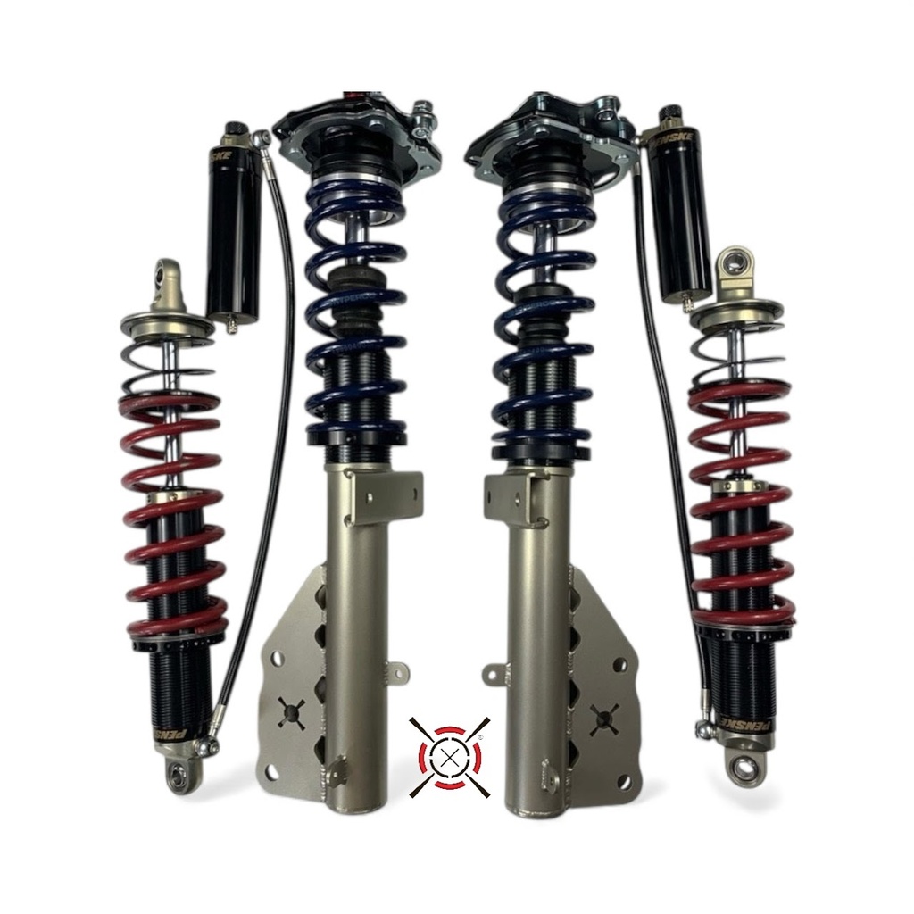 CorteX 2005-2014 Mustang Xtreme-Grip™ Penske Double Adjustable Coilover System with Rear Remote Reservoirs