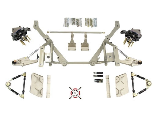 [FSS-50-1000X] CorteX 2015-2024 Mustang S550 S650 Double A-Arm SLA Front Suspension System with Radial X Spindles