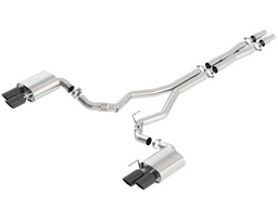 [BOR-140746BC] Borla 2018-2022 Mustang GT ATAK Cat-Back Exhaust - Black Tips