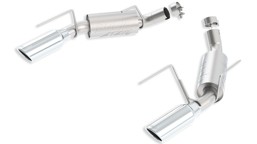 [BOR-11806] Borla 2005-2010 Mustang GT/GT500 ATAK Axle-Back Exhaust - Chrome Tips