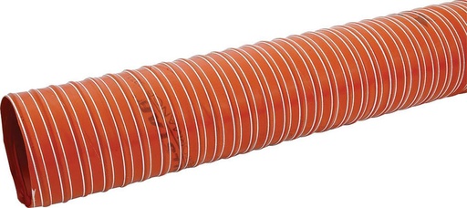 [BRK-HOSE-4IN-ORG] Air or Brake Duct Hose, 4 in Diameter, 10 ft, 550 Degrees, Silicone Coated Fiberglass Hose, Orange, Each